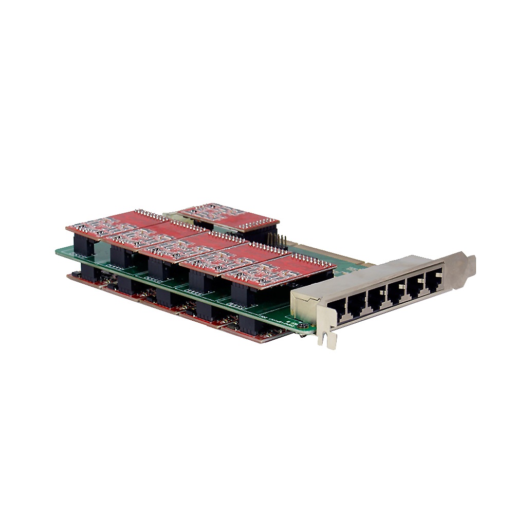 Persephone Asterisk Kart  AC-2400E PCI-E 24 Port FXS / FXO