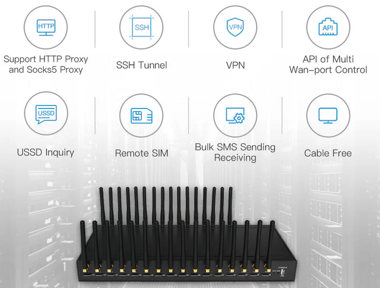 Persephone IP Proxy Gateway 16 Kanal 4G